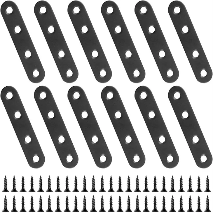 Soporte de soporte de metal plano recto inoxidable